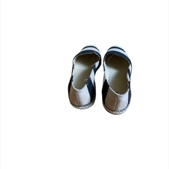 ellos | Black & Tan Canvas Espadrille Flats | Slip-On | Womens 8.5 - Picture 4 of 7